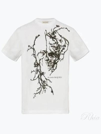 Short Sleeve T Shirt 797820QZAM60900 White Black - ALEXANDER MCQUEEN - BALAAN 2