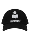 Tyron Logo Ball Cap Black - ISABEL MARANT - BALAAN 4