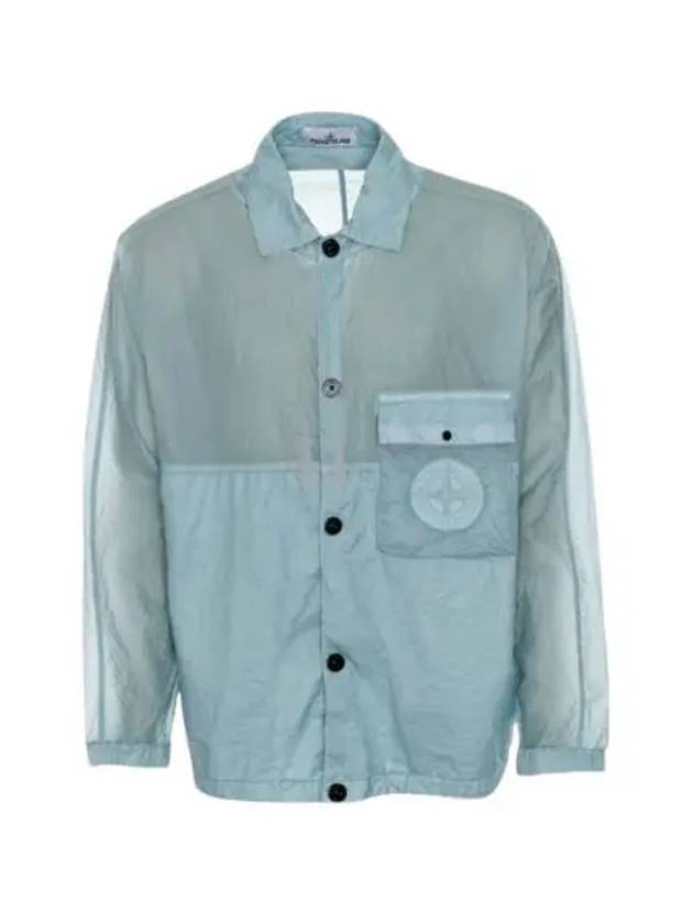 Lamy Button Pocket Long Sleeve Shirt Light Blue - STONE ISLAND - BALAAN 2