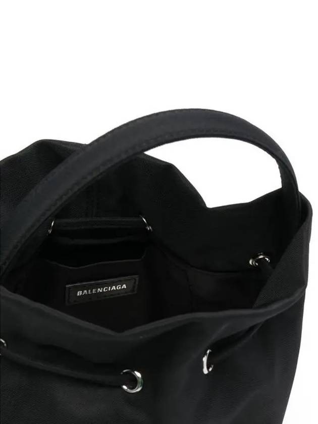 Wheel Drawstring XS Bucket Bag Black - BALENCIAGA - BALAAN.