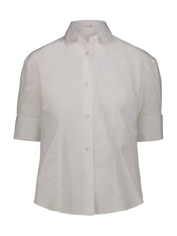 Women's Carpazi Cotton Shirt White - THE ROW - BALAAN 1