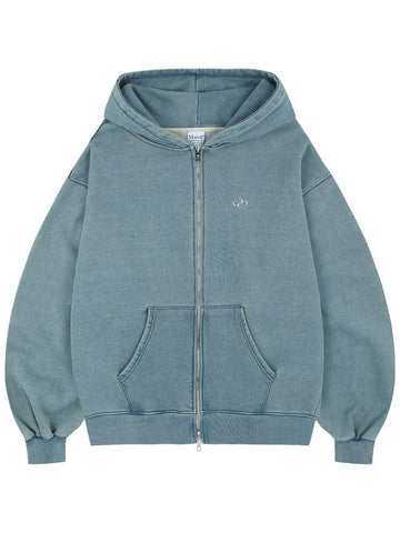 2024 F W Unisex Vintage Washed Denim Hooded Zip up - MAVRK - BALAAN 1