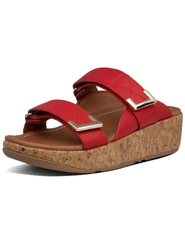 Remy Slides Red Leather Women - FITFLOP - BALAAN 1