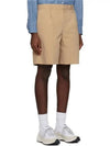 Pleated Cotton Shorts Green Tea - A.P.C. - BALAAN 7