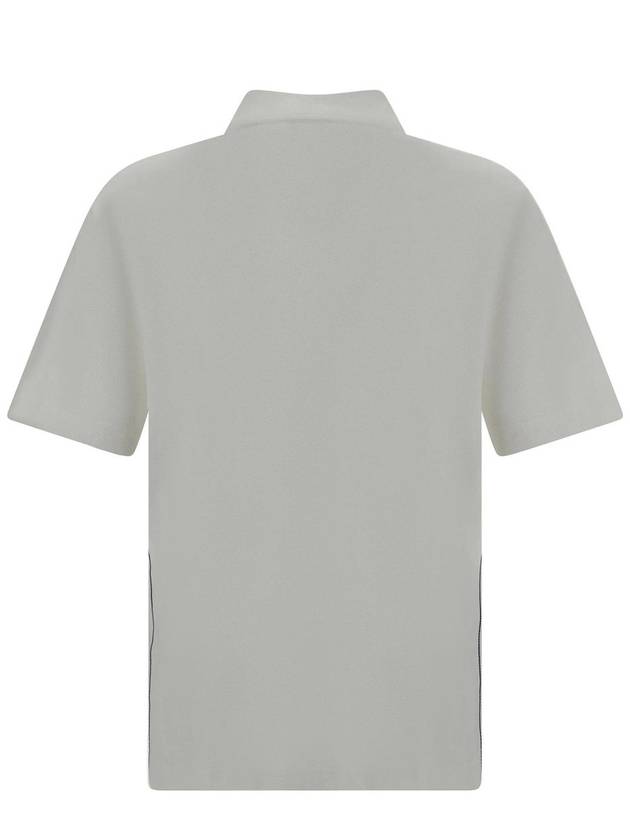 EKD Embroidery Regular Fit Polo Shirt White - BURBERRY - BALAAN 3