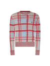 Madras Check Cotton Blend Knit Top - VIVIENNE WESTWOOD - BALAAN 1