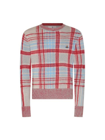 Madras Check Cotton Blend Knit Top - VIVIENNE WESTWOOD - BALAAN 1