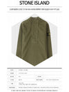 Wappen Patch Cotton Sweatshirt Green - STONE ISLAND - BALAAN 3