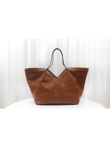 Y Brick Tote Shoulder Bag Brown 817602AAEC36359 - SAINT LAURENT - BALAAN 1