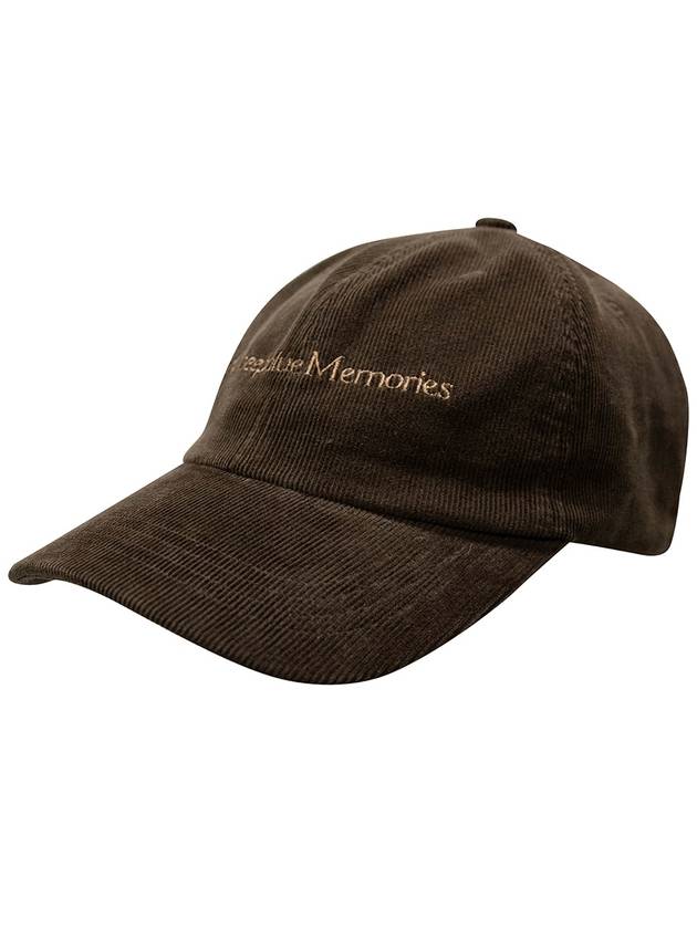 CORDUROY MM BALL CAP in brown - MYDEEPBLUEMEMORIES - BALAAN 3