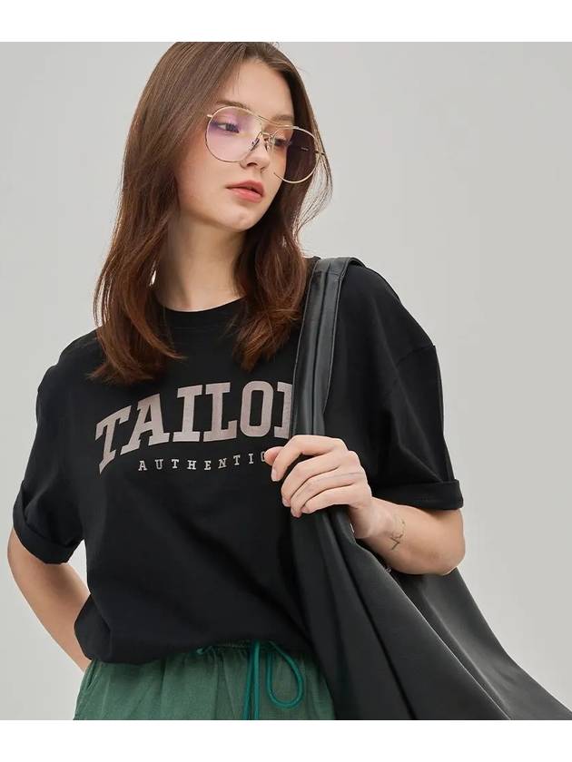 NV L State T-Shirt Jet Black - TAILOR STUDIO - BALAAN 1