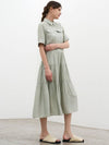 Tiered Shirring Dress_Mint - MITTE - 6