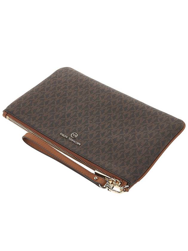 Women's Jet Set Charm Clutch Bag Brown - MICHAEL KORS - BALAAN 5