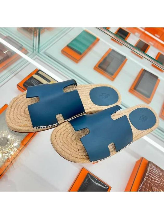 Izmir espadrille dark blue - HERMES - BALAAN 2