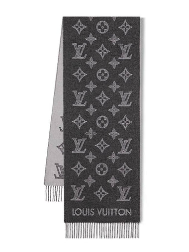 Monogram Shadow Scarf Grey - LOUIS VUITTON - BALAAN 1