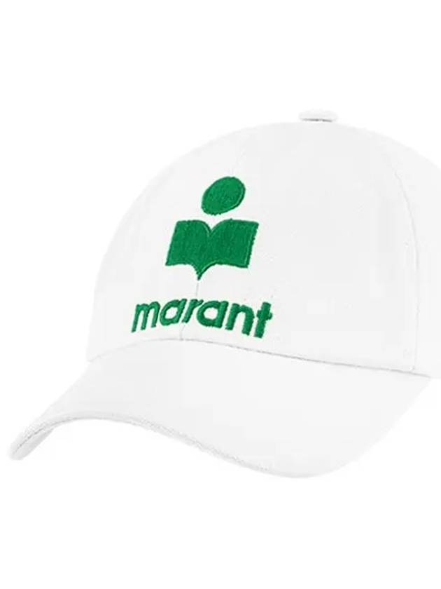 Tyron Logo Ball Cap White - ISABEL MARANT - BALAAN 4