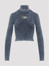 M-Anchor-A Knit Top Blue - DIESEL - BALAAN 2