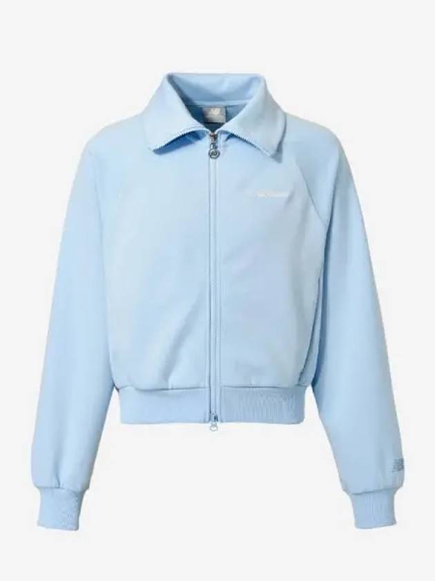 Women s Signature Two Way Zip Up 51 Light Blue - NEW BALANCE - BALAAN 1