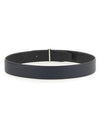 Men's T Logo Reversible Leather Belt Navy - TOM FORD - BALAAN 3