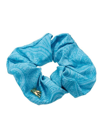 Paisley Pegasus Logo Scrunchy Blue - ETRO - BALAAN 2