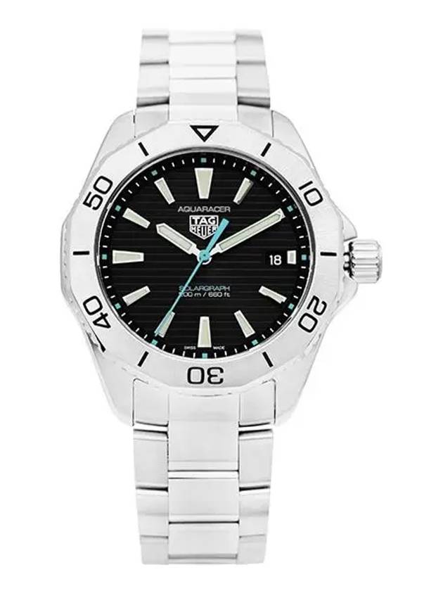 Aquaracer Professional 200 Solargraph Watch Silver Black - TAG HEUER - BALAAN 3