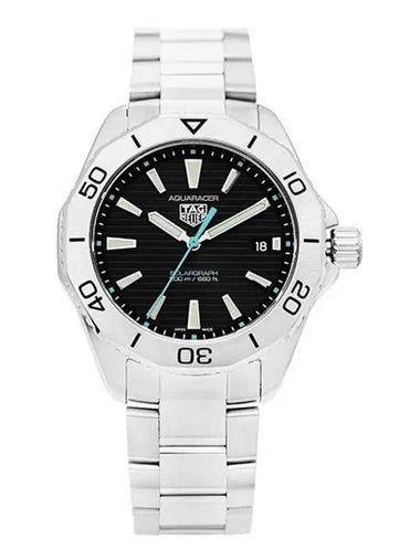 Aquaracer Professional 200 Solargraph Watch Silver Black - TAG HEUER - BALAAN 1