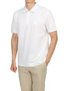 Men's Logo Patch Short Sleeve Polo Shirt White - CP COMPANY - BALAAN 5