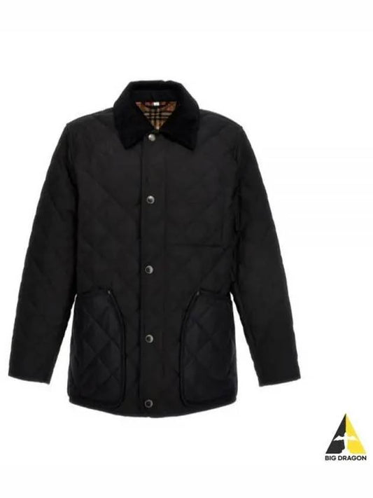 Quilted Thermoregulated Barn Jacket Black - BURBERRY - BALAAN 2