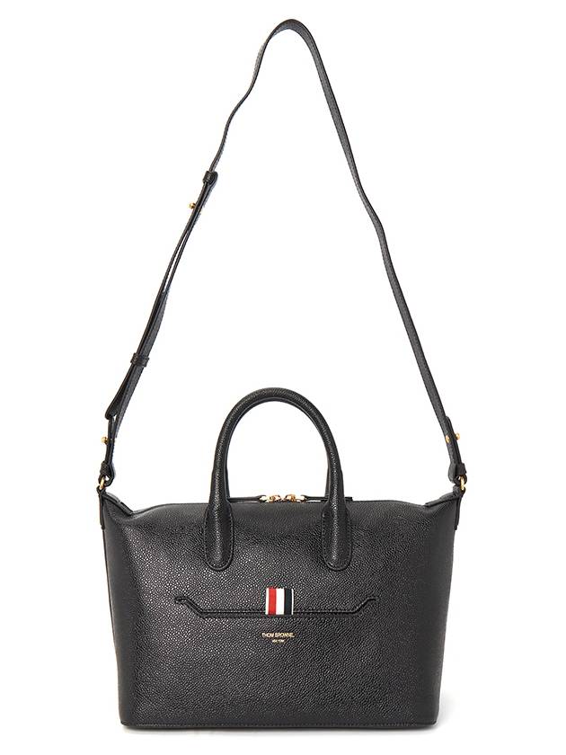 Pebble Grain Small Duffel Bag Black - THOM BROWNE - BALAAN 7