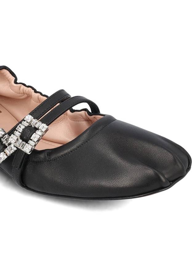 Mary Janes Leather Flat Black - ROGER VIVIER - BALAAN 5