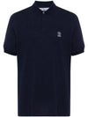 Polo T Shirt ME8548770 CK781 COBALTO GRIGIO - BRUNELLO CUCINELLI - BALAAN 2