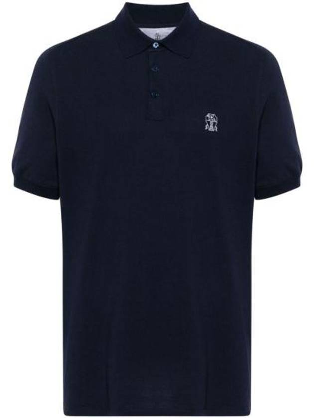 Polo T Shirt ME8548770 CK781 COBALTO GRIGIO - BRUNELLO CUCINELLI - BALAAN 2