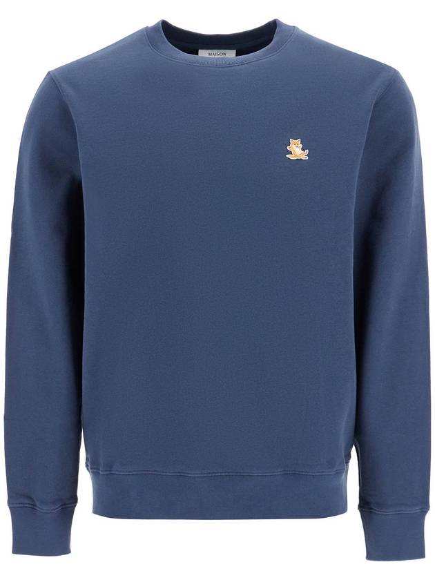 Chillax Patch Regular Sweatshirt Ink Blue - MAISON KITSUNE - BALAAN 2