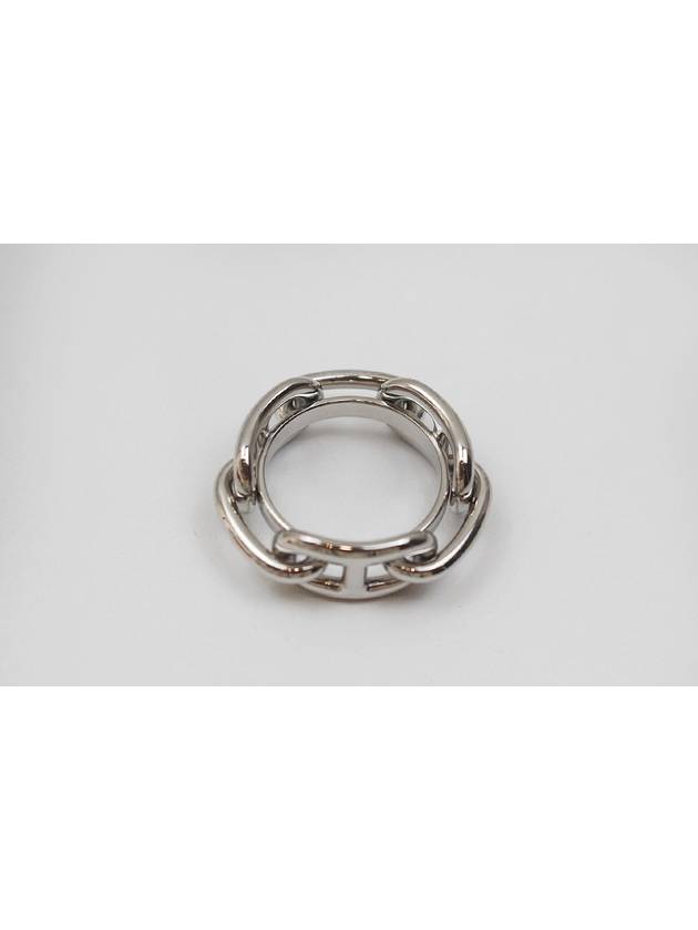 Legate 90 Silver Scarf Ring H601107S - HERMES - BALAAN 3