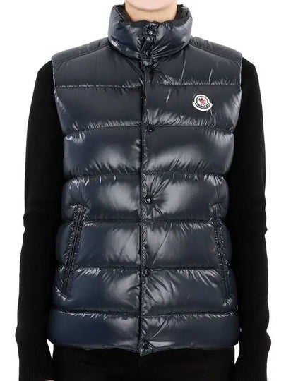 Kids TIB logo patch padded vest blue navy 1A12620 68950 742 12 14A adult wearable - MONCLER - BALAAN 2