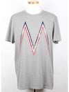 Three Stripes Big Logo Wappen Short Sleeve T Shirt XL - MONCLER - BALAAN 1