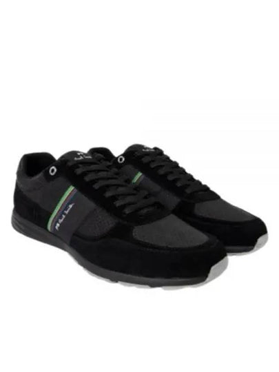 Huey Striped Low-Top Sneakers Black - PAUL SMITH - BALAAN 2