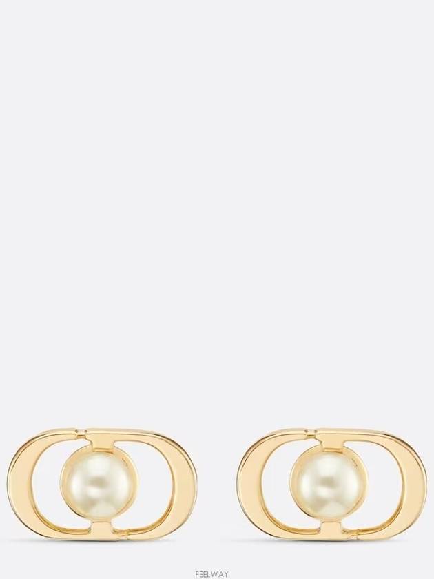 Petit CD Jolie Mini Stud Earrings Gold - DIOR - BALAAN 2