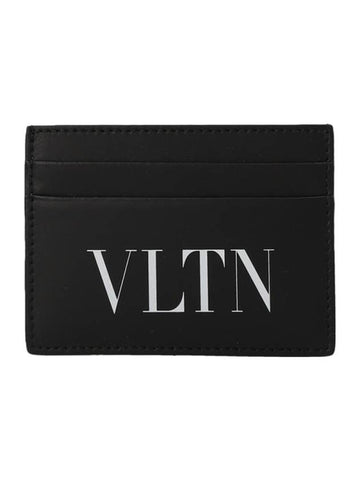 Garavani VLTN Print Card Wallet Black - VALENTINO - BALAAN 1