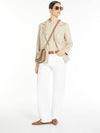 Giulia Cotton Straight Pants White - MAX MARA - BALAAN 3