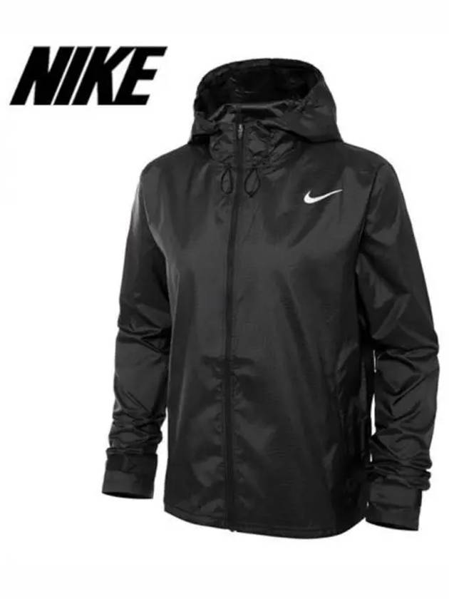 Women's Essential Running Track Jacket Black - NIKE - BALAAN 2