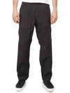 50 Fili Stretch Cargo Straight Pants Black - CP COMPANY - BALAAN 2