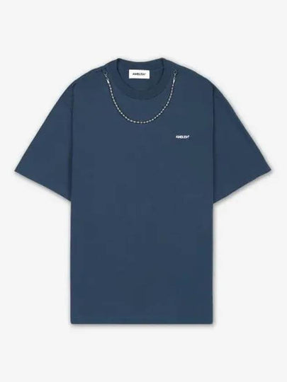 Ball Chain Detail Short Sleeve T-Shirt Navy - AMBUSH - BALAAN 2