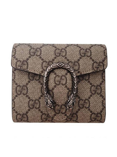 Women's Dionysus Card Wallet Beige - GUCCI - BALAAN 1