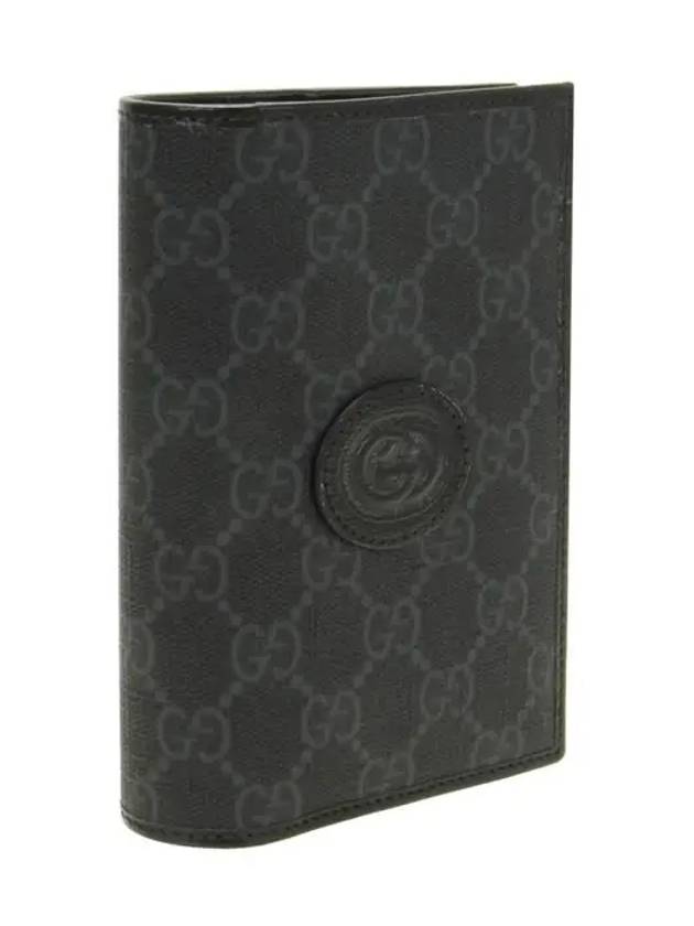 Gucci Interlocking G Passport Wallet Black - GUCCI - BALAAN 3