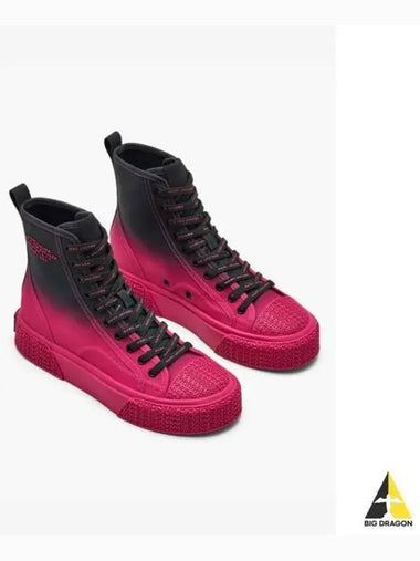 Ombre High Top Sneaker BlackHot Pink MS4AA24002PIX - MARC JACOBS - BALAAN 1