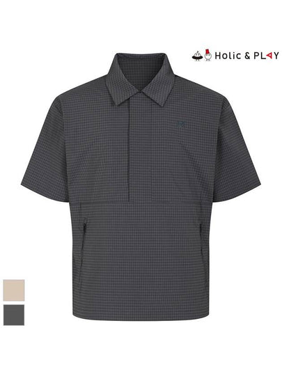 Window Check Short Sleeve AnorakHE1MJP001 - HOLIC&PLAY - BALAAN 2