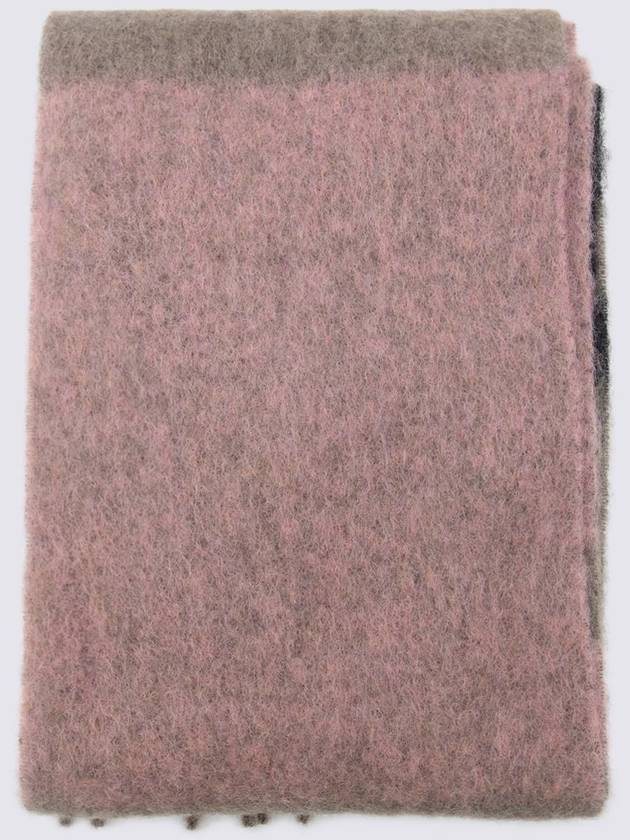 Striped Alpaca Mohair Muffler Pink - MARNI - BALAAN 3