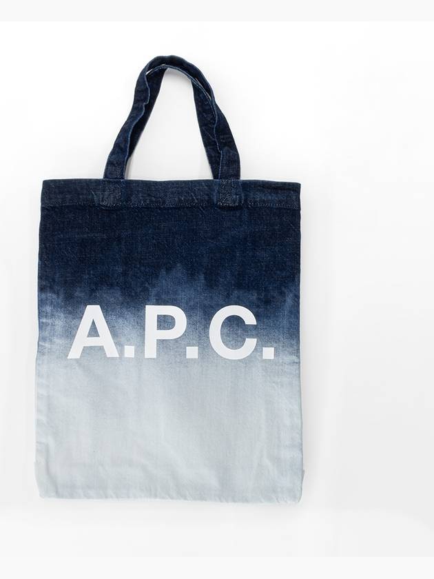 Bleached Denim Tote Bag Blue - A.P.C. - BALAAN 2