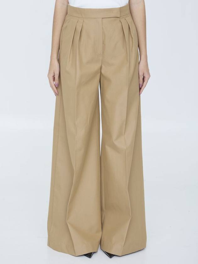 tan corte straight pants tobacco - MAX MARA - BALAAN 2